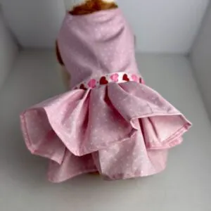 Pink heart doggy dress