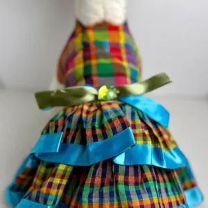 Handmade Plaid Cotton Small Dog Dress – Unique Puppy Outfit