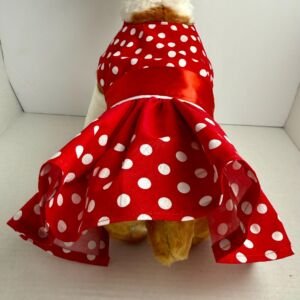 Handmade Cotton Polka Dot Dog Dress - Small Puppy Outfit
